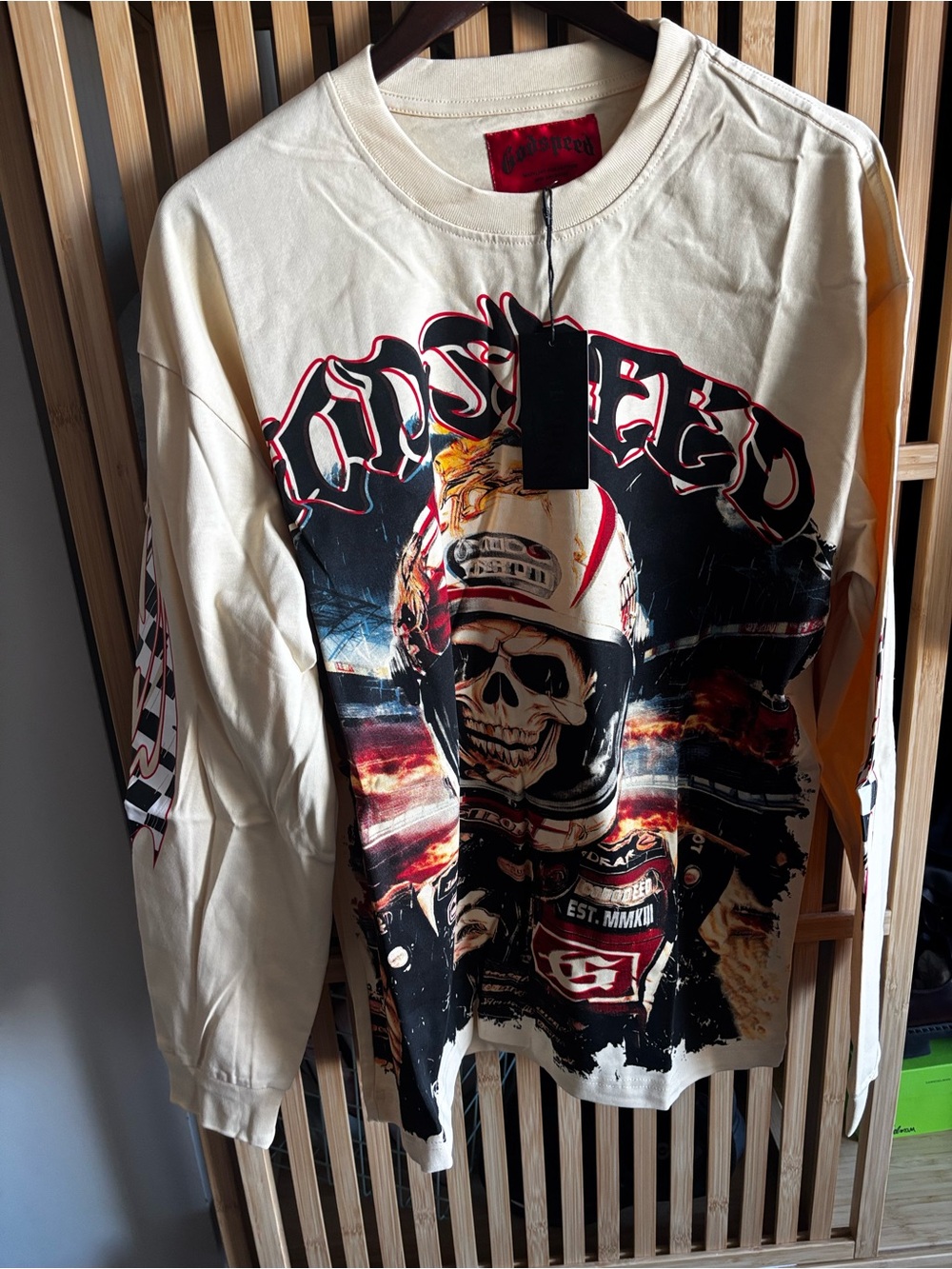 Godspeed Racing Skull Graphic
Long Sleeve Shirt